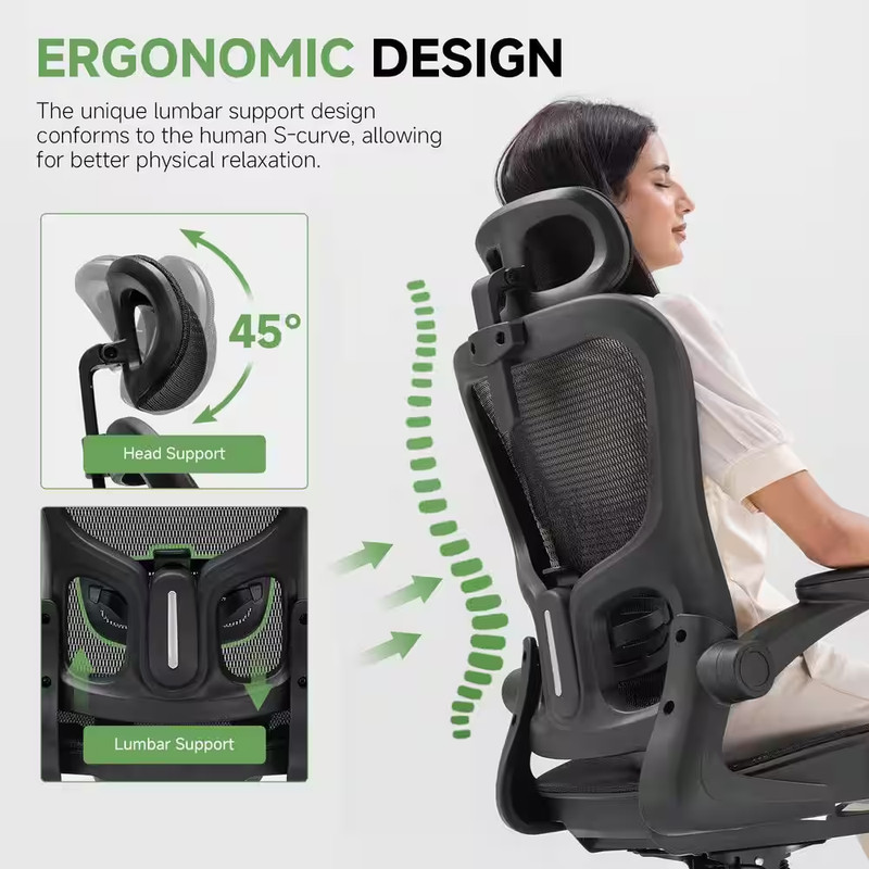 Mesh Ergonomic Office Chair High Back Gaming Chair,Black gallery
