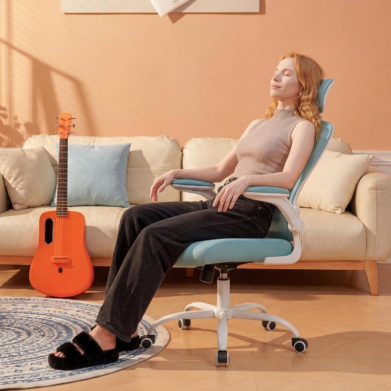 Office Computer Desk Chair - Ergonomic Mesh Back Swivel Task Chair with Lumbar S
