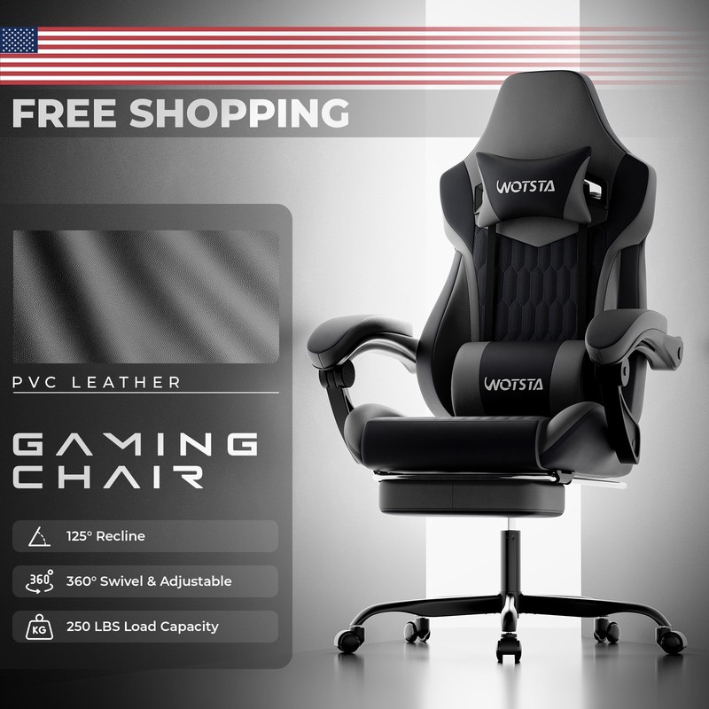Gaming Chair with Footrest,High Back Gaming Chairs Ergonomic Office Gamer Chair gallery