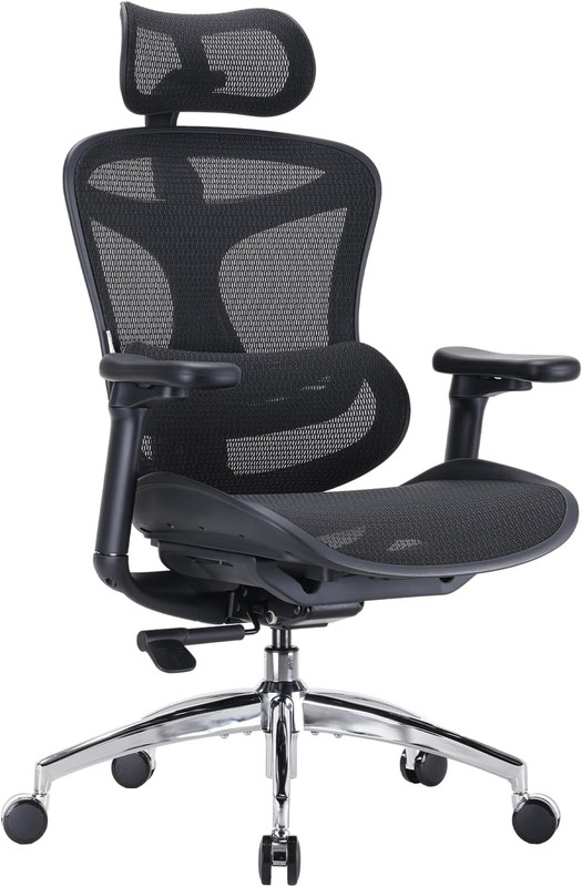 SIHOO Doro C300 Ergonomic Office Chair with Ultra Soft 3D Armrests, Dynamic Lumb