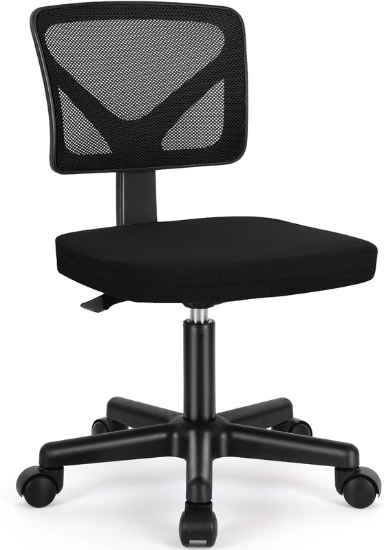 Small Office Desk Chair, Ergonomic Low-Back Mesh Rolling Work Swivel Chairs with gallery