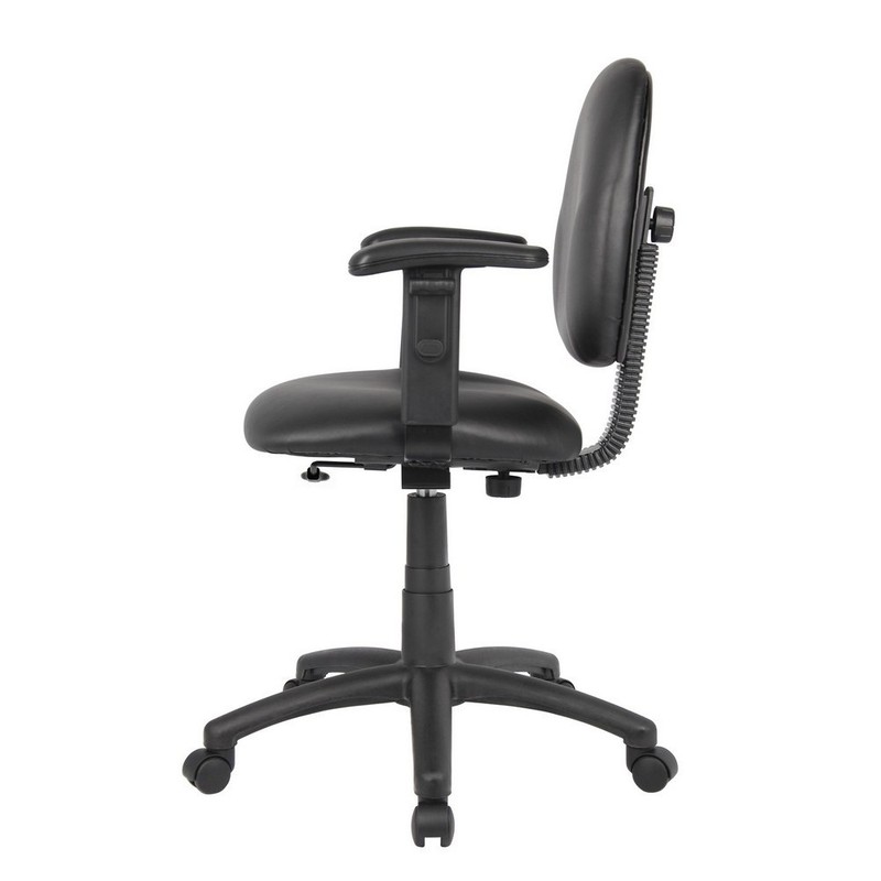 Boss Diamond Task Chair In Black Caressoft W/ Adjustable Arms gallery