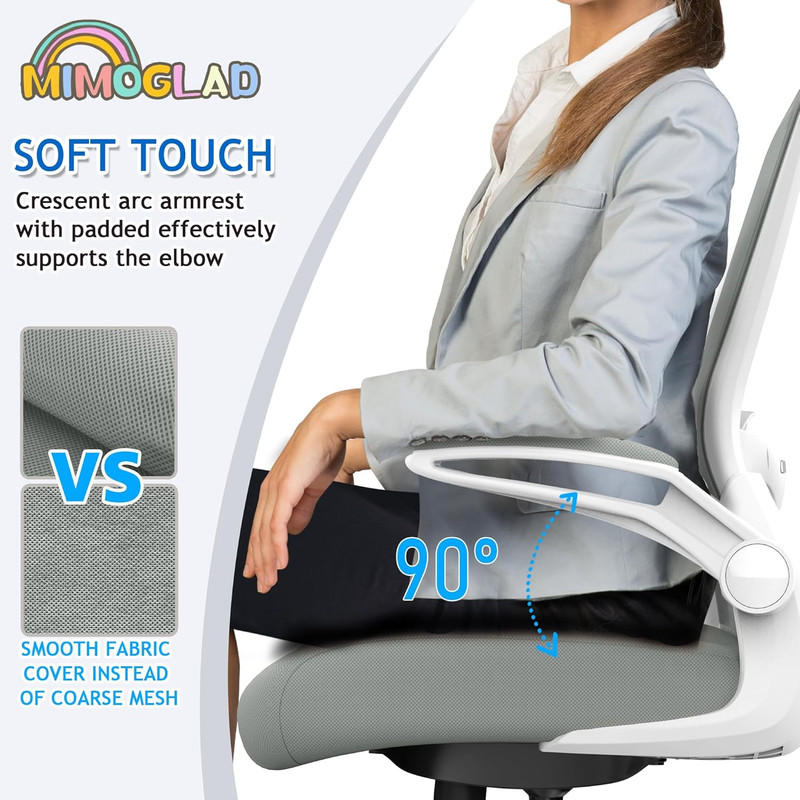 Ergonomic High Back Mesh Office Chair, Adjustable Lumbar Support, Thickened Seat gallery