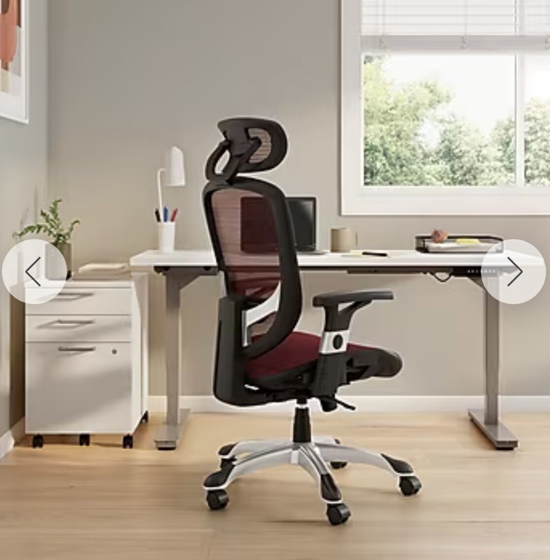 HYKEN CHAIR ERGONOMIC RED MESH SWIVEL TASK ADJUSTABLE OFFICE CHAIR-#UN59462V-NEW gallery