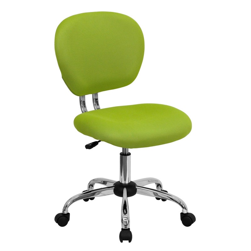Pemberly Row Contemporary Mid-Back Task Chair In Apple Green