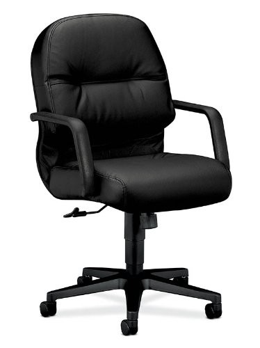 The Hon 2092SR11T Managerial Mid Back Chair Leather Black