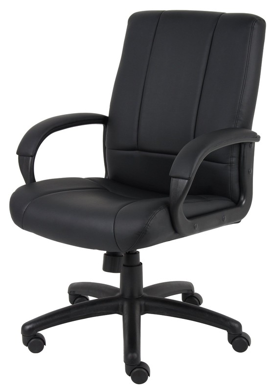 Caressoft Executive Mid Back Chair in Black (B7906) gallery