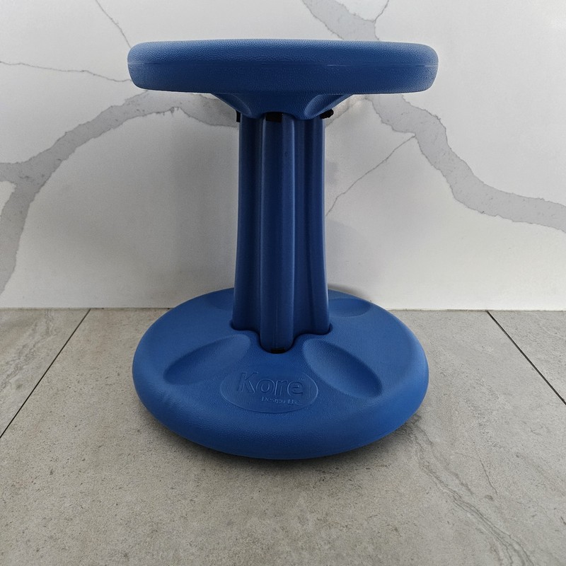 Qty 1 Wobble Chair Balance Stool KORE Design Kids 14" Blue gallery