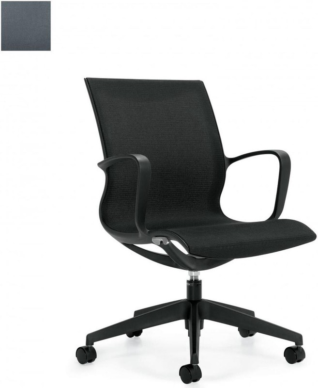 High-End Modern Design Office Chair, Mesh Seat & Back, One-Piece Frame (Gray) gallery