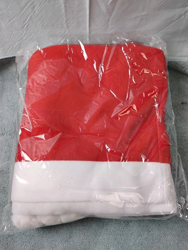 4pcs Christmas Chair Covers Set Red and White Santa Hat gallery