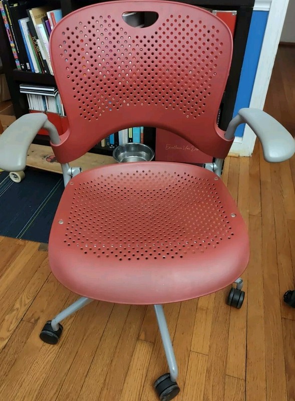 Herman Miller Red Caper Multitask Chair w/ Fixed Arms