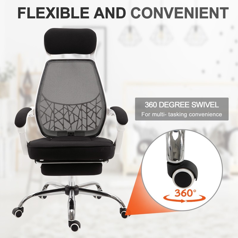Ergonomically Designed Office Working Desk Chair w/ Back Angle Adjustment gallery