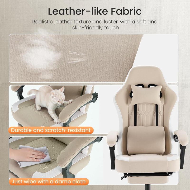 Computer Gaming Chair High Back Ergonomic Desk Chair with Footrest and Lumbar gallery