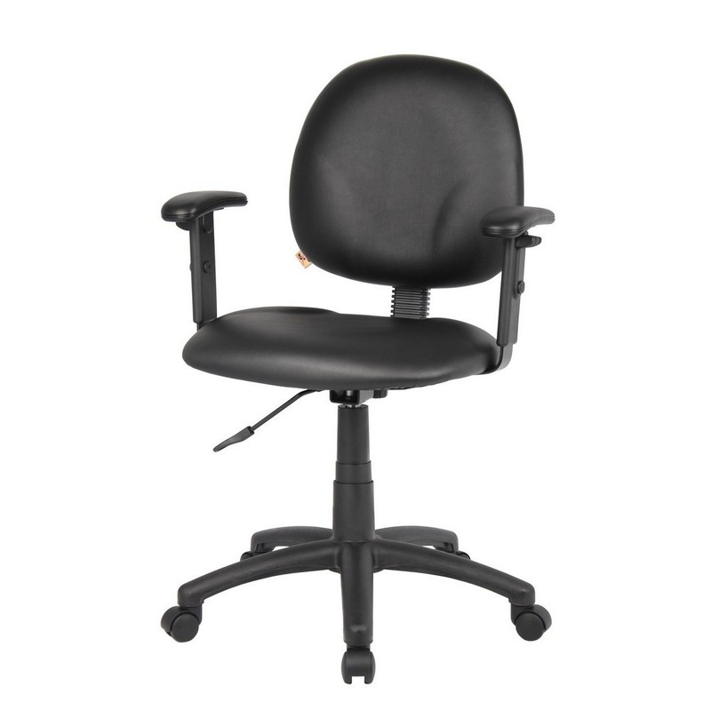 Boss Diamond Task Chair In Black Caressoft W/ Adjustable Arms gallery
