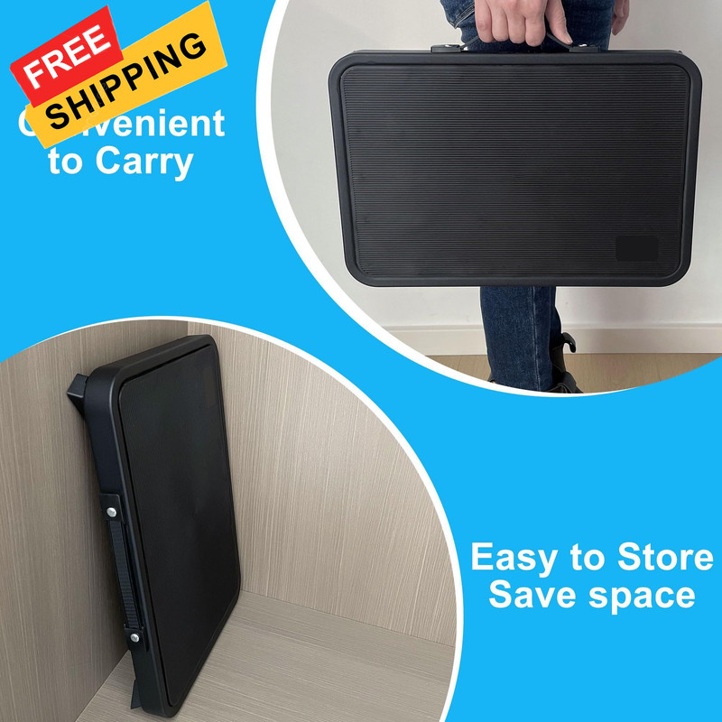 Step Stool, Adjustable Folding Stools for 15" WX 10.4" DX 6.7H, Black gallery
