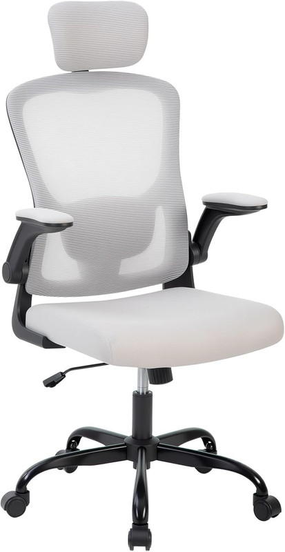 High Back Ergonomic Office Chair with Adjustable Headrest & Lumbar Support