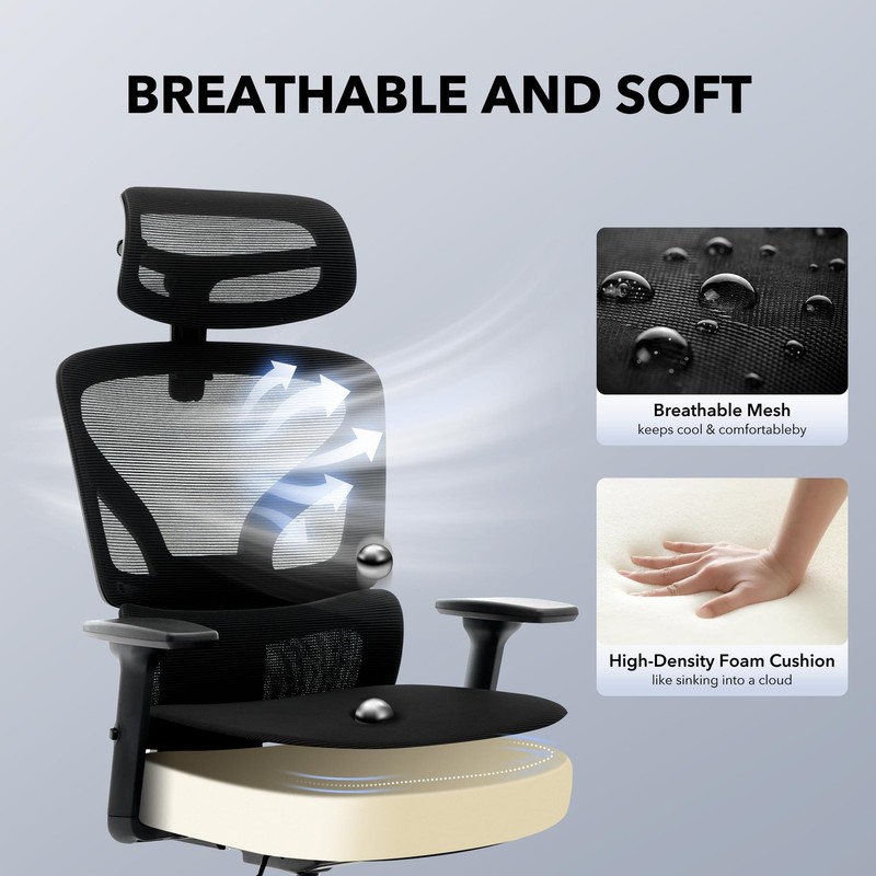 Office Chair Ergonomic Desk Chair - Home Mesh Office Desk Chair with Adjustab... gallery