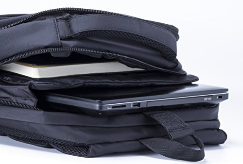 Office Factor Black Laptop Computer Backpack, Multi-functional bag-Lightweight gallery