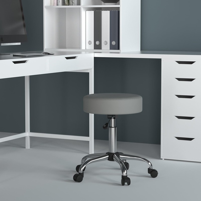 Boss Office Products Vinyl Medical Stool in Gray gallery