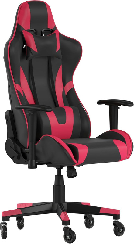 X20 Adjustable Racing Gaming Chair – Red Leathersoft, Reclining, Rollers