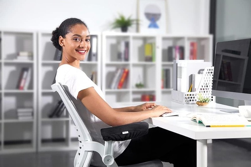 Ergonomic Memory Foam Office Chair Armrest Pads, Comfy Gaming Chair Arm Rest ... gallery