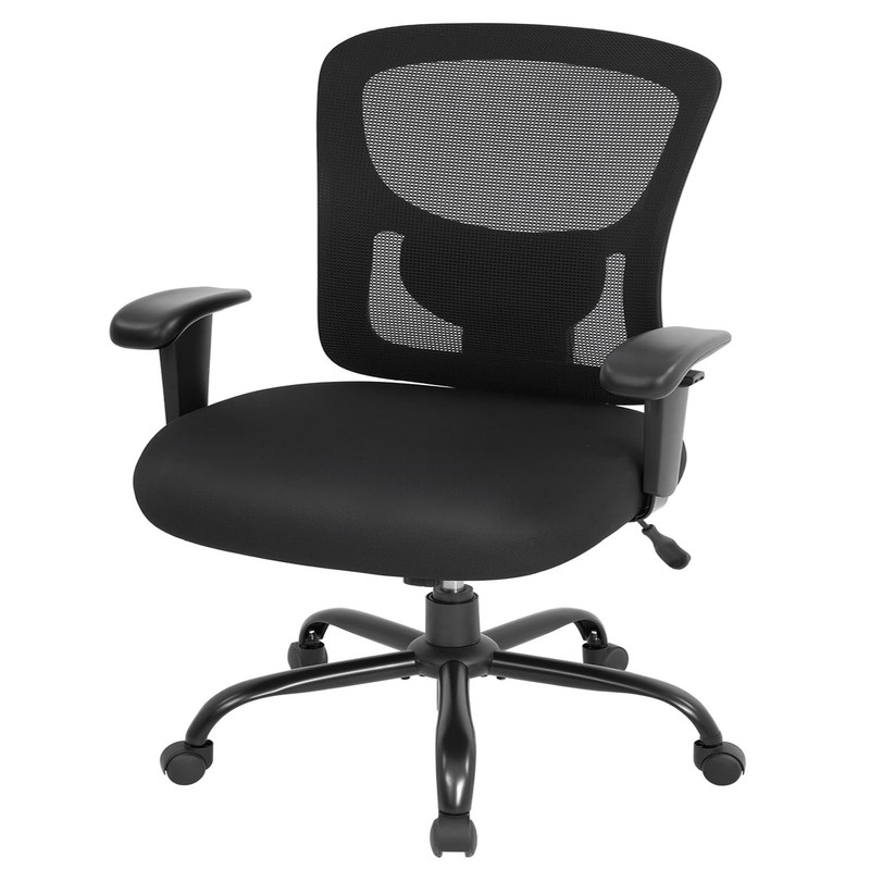 Big and Tall Office Chair 500lbs Desk Chair Mesh Computer Chair with Lumbar Supp
