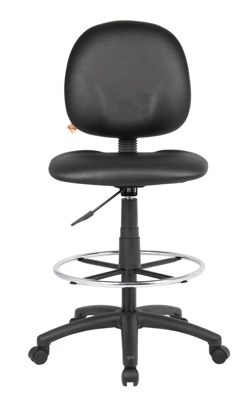 Stand Up Caressoft Drafting Stool Without Arms in Black (B1690-CS) gallery