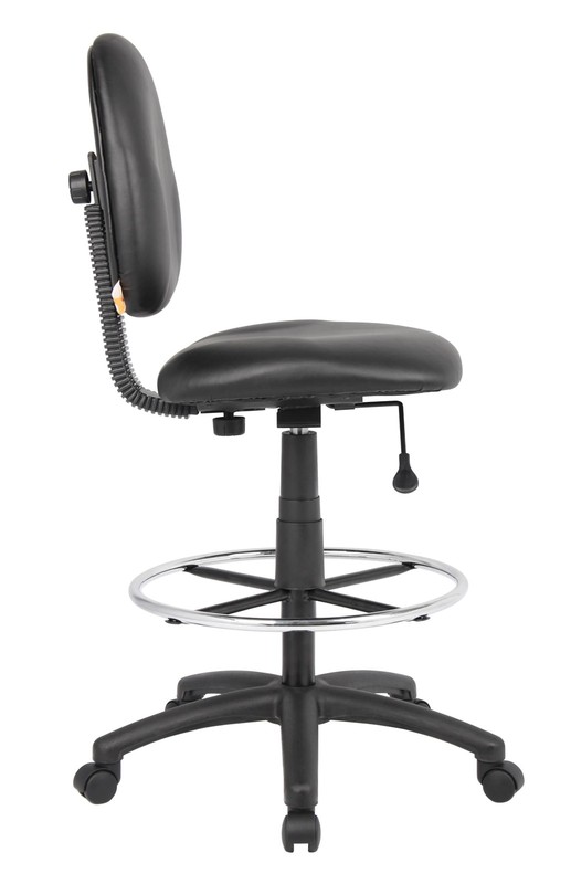 Stand Up Caressoft Drafting Stool Without Arms in Black (B1690-CS) gallery