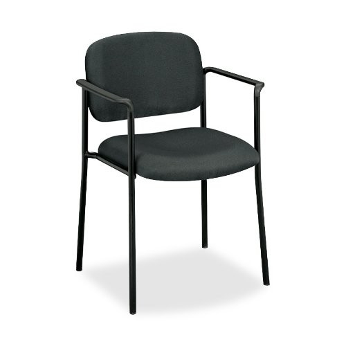 Basyx VL616VA19 Guest Chair Charcoal Fabric Black Frame