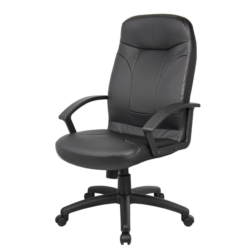 Boss Office Products Executive High Back Faux Leather Office Chair in Black gallery