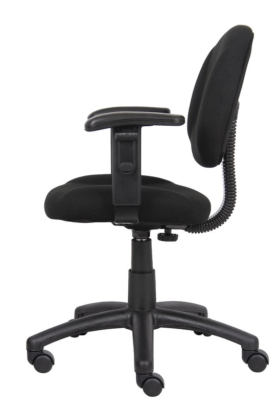B316-BK Perfect Posture Delux Fabric Task Chair with Adjustable Arms in Black... gallery