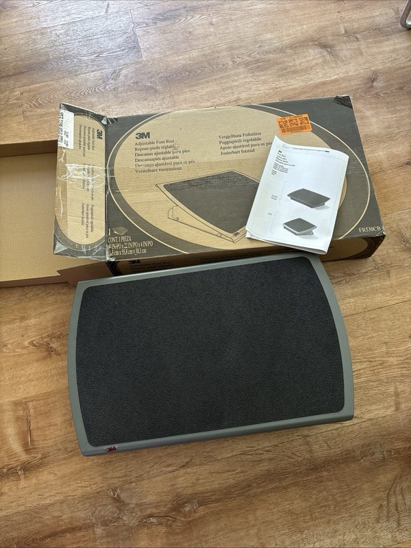 3M FR330 Adjustable Foot Rest 13"X18" X4" Metal Non-slip Industrial~New Open Box gallery