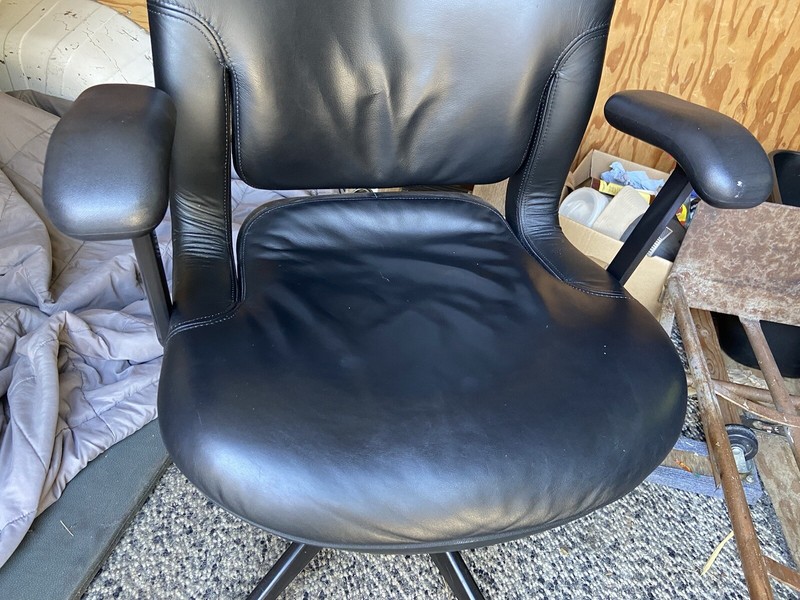 Vintage Herman Miller Equa Leather Rolling Desk Chair gallery
