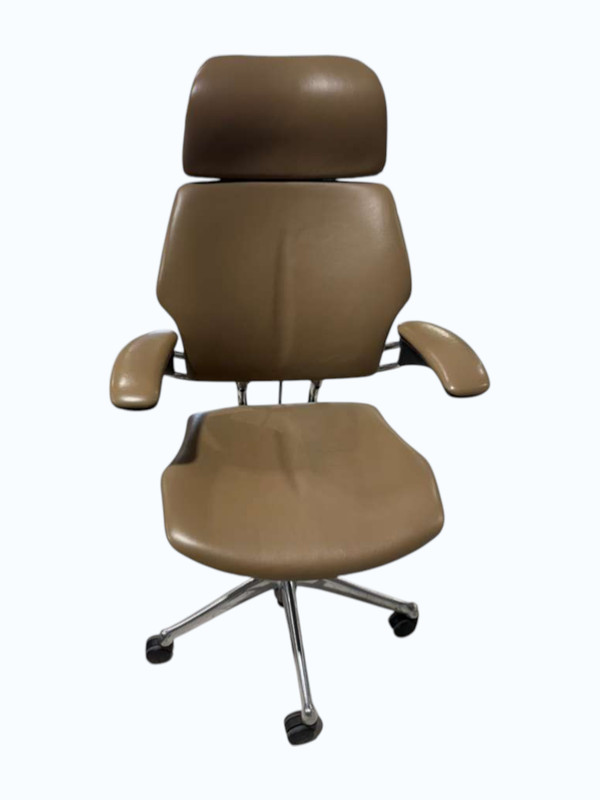 HumanScale Freedom Leather Aluminum Computer Office Desk Chair