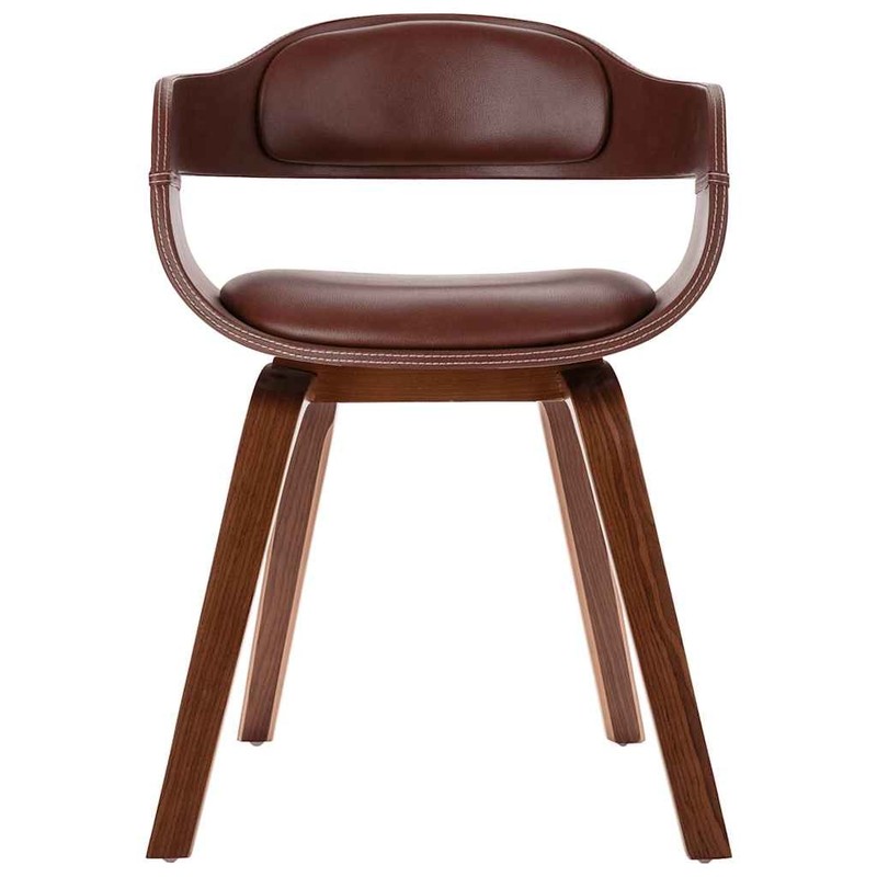 Dining Chair with Bentwood and Faux Leather Side Chair for Kitchen vidaXL gallery