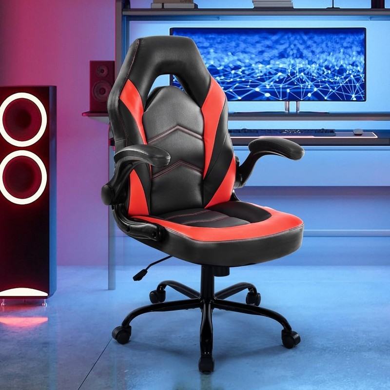 Silla Para Juegos de Computadora PC GAMER Silla De Oficina Con Respaldo Alto NEW gallery
