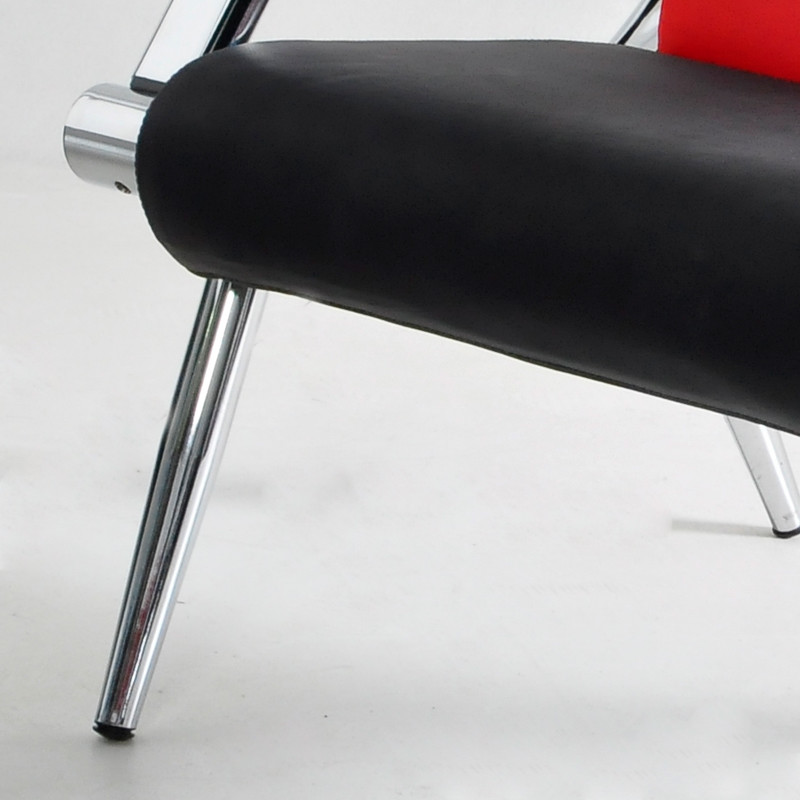 3 Seat Office Visitor Guest Sofa Reception Chair Waiting Room Bench PU Leather gallery