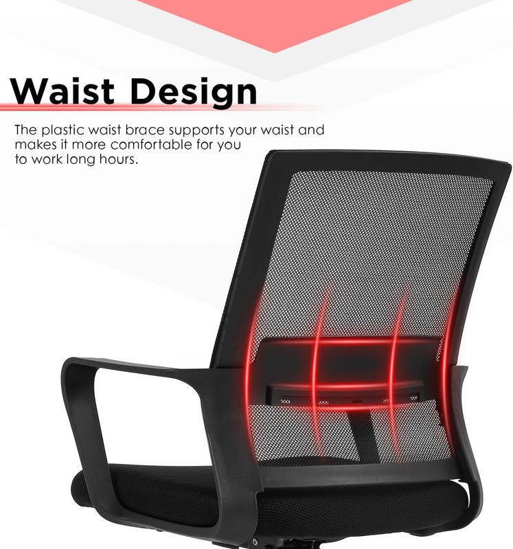 Drafting Chair Tall Office Chair Mesh Ergonomic Mid-Back Desk Chair with Adjusta gallery