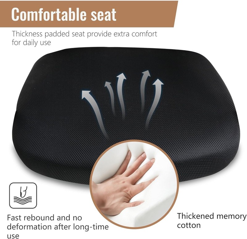 Comfortable Ergonomic Office Chair - Mesh Back, Swivel Casters, Easy to Assemble gallery