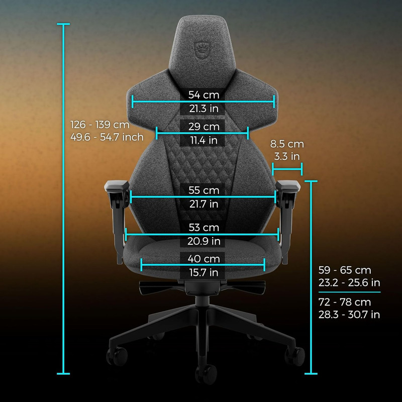 Dawn TX Gaming Chair - Ergonomic Desk Chair with Lumbar Support & Armrests gallery