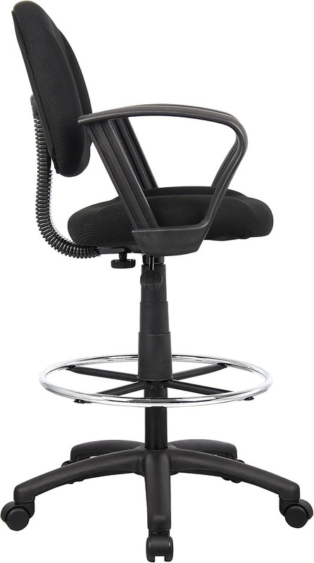 Ergonomic Works Drafting Chair W/ Loop Arms in Black Mid-Back gallery