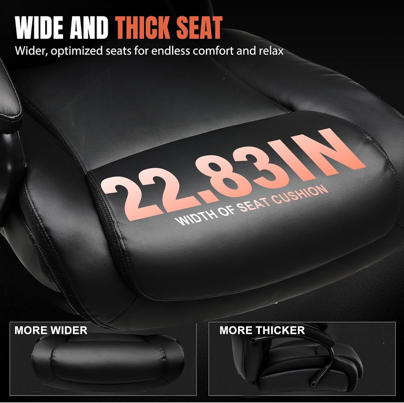Big and Tall Office Chair 650Lbs Ergonomic Computer Chair 6 Gear Adjustable Head gallery