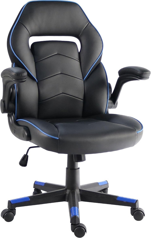 Nusparc Spawnsafe Gaming Chair, Adjustable Height, Flip-Up Armrests, 360° Swivel