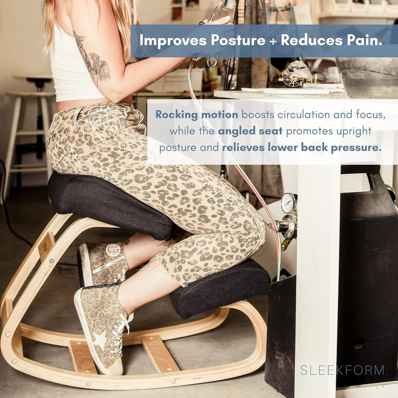 Austin Kneeling Chair - Home Office Ergonomic Computer Desk Stool for Active Sit gallery
