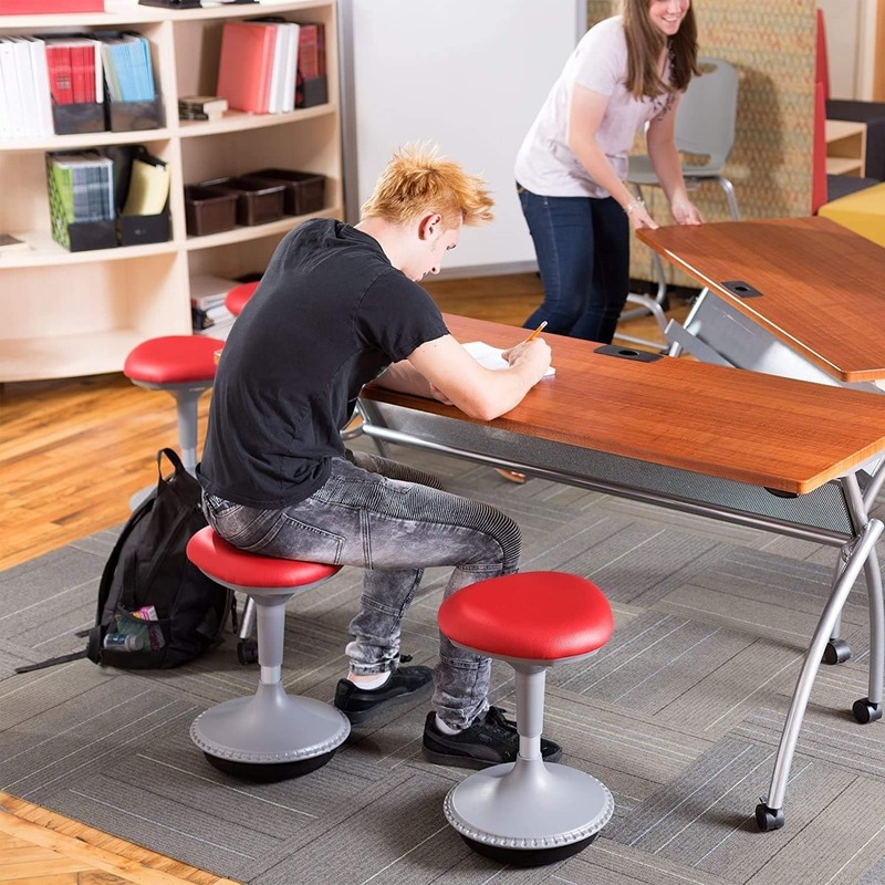 Adjustable Height Active Learning Stool for Office Desks and Classrooms, Foam... gallery