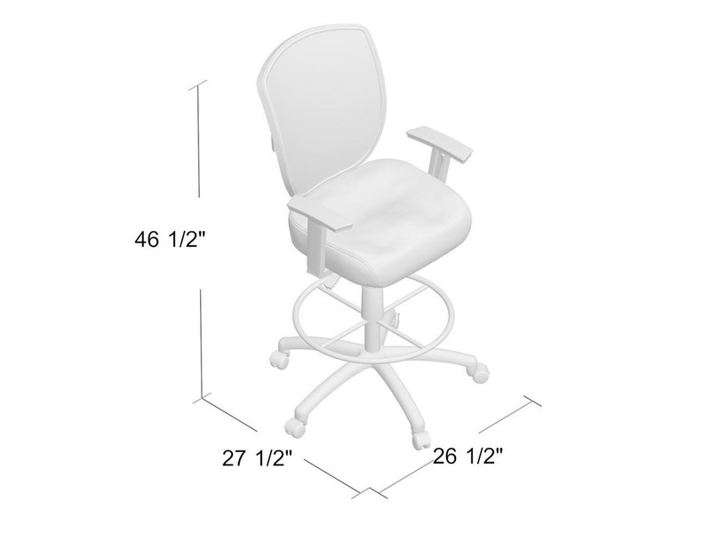Boss Contract Mesh Drafting Stool gallery
