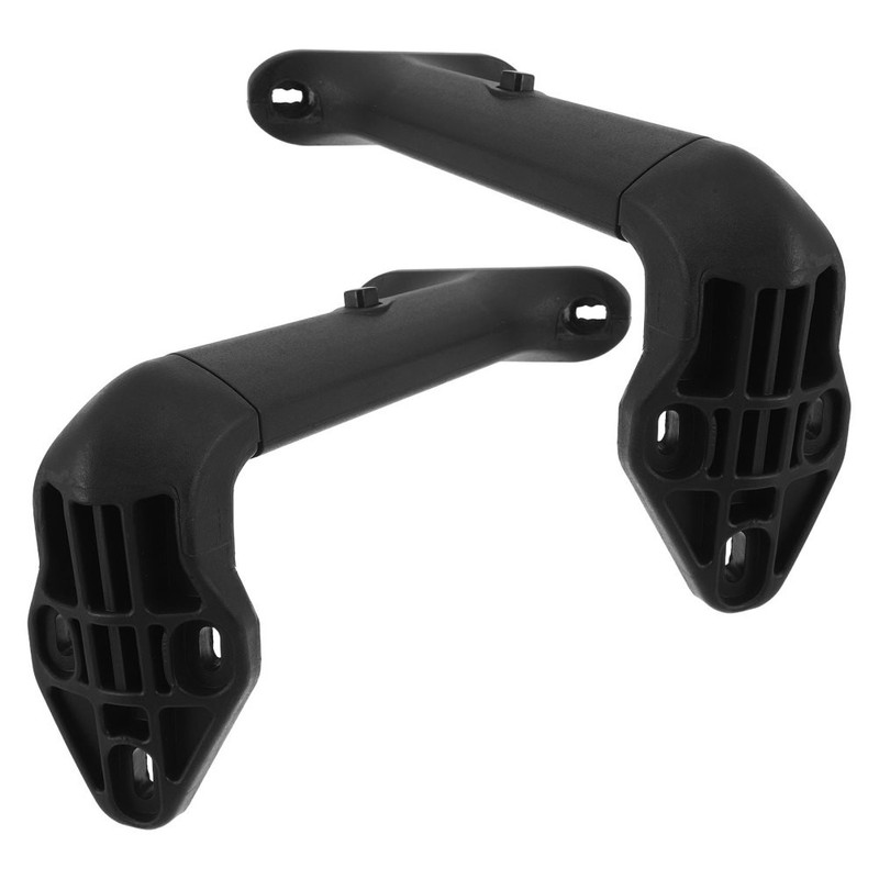 2Pcs Black Plastic Armrest Mount Frame for Office Chair Armrest Replacement