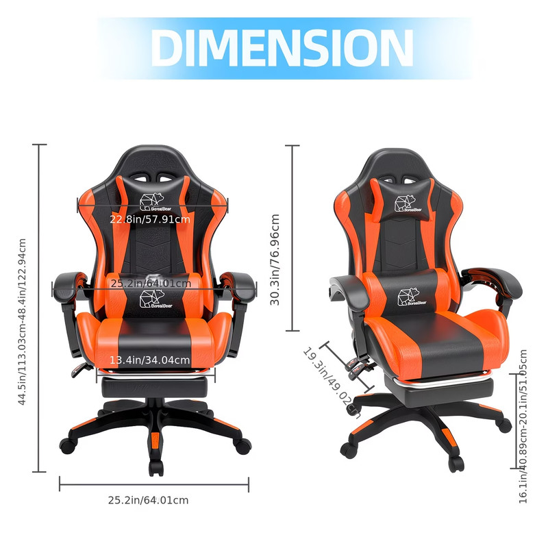 Comfortable Racing Style Chair for Gaming, Home Office & Study Setup