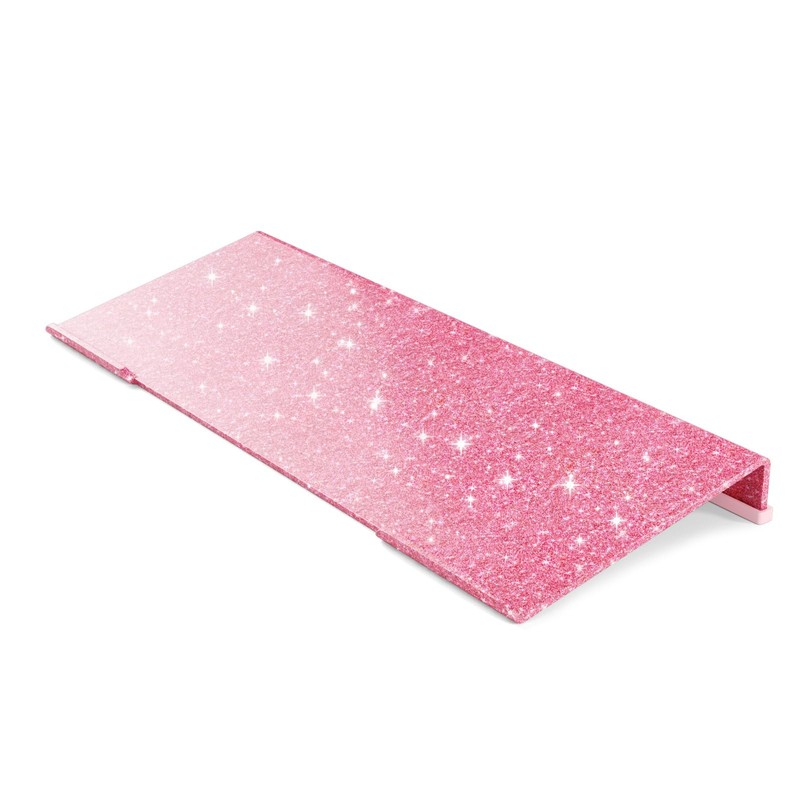 BEEGO Ergonomic Computer Keyboard Stand - Glitter Pink Acrylic Keyboard Riser...