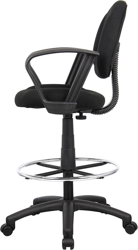 Ergonomic Works Drafting Chair W/ Loop Arms in Black Mid-Back gallery